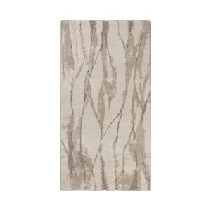 Wecon Home Alfombra diseño inspiración naturaleza y relieve tonos beige 80x150