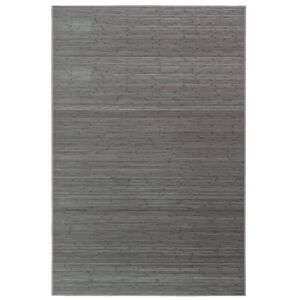 LOLAhome Alfombra Comedor de bambú gris de 200 x 300 cm