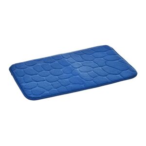 LOLAhome Alfombra de baño antideslizante piedras azul de tela de microfibra de 60x40 cm