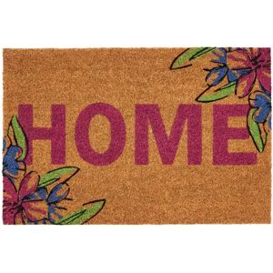 LOLAhome Felpudo antideslizante Home de fibra de coco natural de 60x40 cm