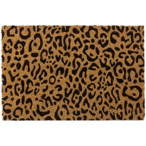 LOLAhome Felpudo de animal print de fibra de coco natural de 40x60 cm