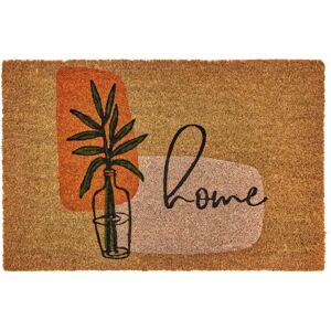 LOLAhome Felpudo antideslizante Home de fibra de coco natural de 60x40 cm