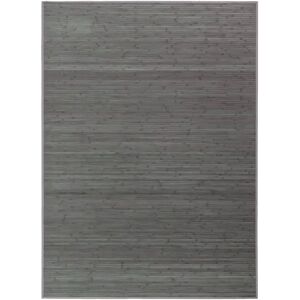 LOLAhome Alfombra de salón de bambú gris de 180 x 250 cm