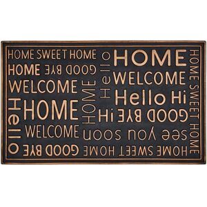 LOLAhome Felpudo antideslizante frases dorado de goma de 75x45 cm