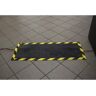 COBA Esterilla protectora de cables, L x A x H 1200 x 400 x 4 mm, en negro / amarillo