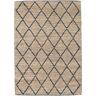 RugVista Serena Jute Alfombra - Beige / Negro 160x230