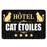 Les Trésors De Lily [Q2409] - Alfombra Interior 'Mensajes' (Hotel gato estrellas) - 60x40 cm
