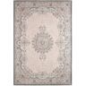 Nazar Alfombra oriental vintage con efecto usado en rosa pastel - 120x170