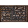 LOLAhome Felpudo antideslizante frases dorado de goma de 75x45 cm