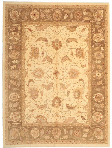 Anudada a mano . Origen: Turkey 308X410 Alfombra Oriental Usak Alfombra Beige/Naranja Grande (Lana, Turquía)