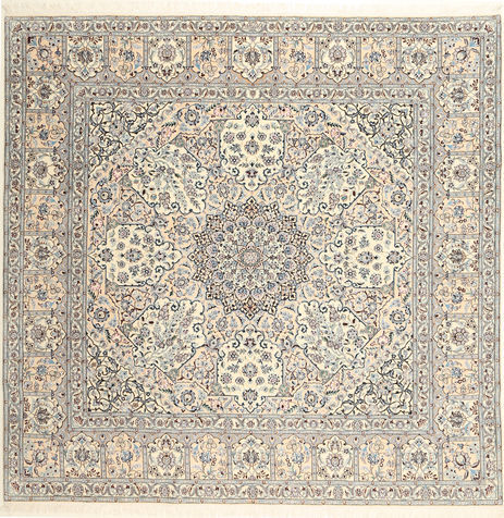 Anudada a mano . Origen: Persia / Iran Nain 6La Habibian Alfombra 248X250 Persa Beige/Naranja Grande Alfombra