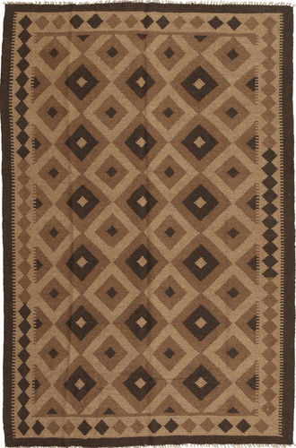 Anudada a mano . Origen: Persia / Iran Alfombra Oriental Kilim Alfombra 157X244 Marrón/Naranja (Lana, Persia/Irán)