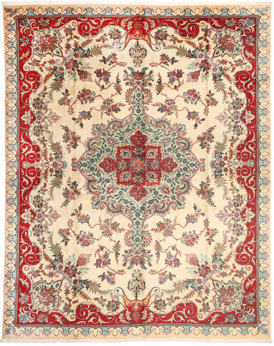 Anudada a mano . Origen: Persia / Iran Alfombra Persa Tabriz Alfombra 303X388 Beige/Rojo Grande (Lana, Persia/Irán)