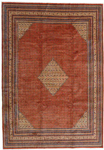 Anudada a mano . Origen: Persia / Iran 263X380 Alfombra Oriental Sarough Mir Alfombra Marrón/Naranja Grande (Lana, Persia/Irán)