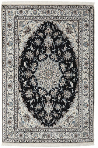 Anudada a mano . Origen: Persia / Iran Nain Alfombra 167X251 Persa Alfombra De Lana Gris Oscuro/Negro Alfombra