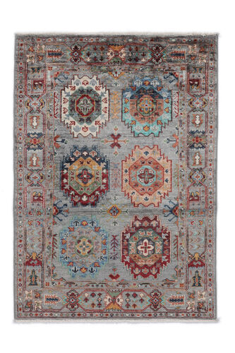 Anudada a mano . Origen: Afghanistan Alfombra Shabargan Alfombra 87X127 Gris Oscuro/Rojo Oscuro (Lana, Afganistán)