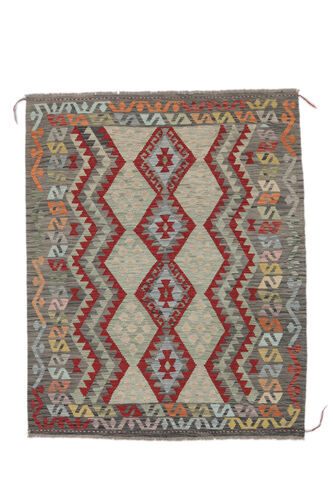 Anudada a mano . Origen: Afghanistan 163X197 Alfombra Oriental Kilim Afghan Old Style Alfombra Marrón/Amarillo Oscuro (Lana, Afganistán)