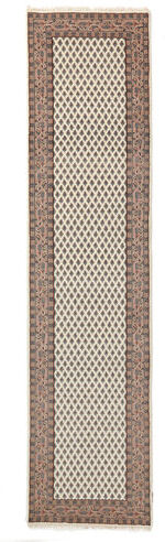 Anudada a mano . Origen: India Alfombra Oriental Mir Indo Alfombra 84X346 Alfombra De Pasillo Marrón/Beige (Lana, India)