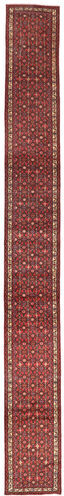 Anudada a mano . Origen: Persia / Iran Alfombra Hosseinabad Alfombra 77X674 Alfombra De Pasillo Rojo Oscuro/Marrón (Lana, Persia/Irán)