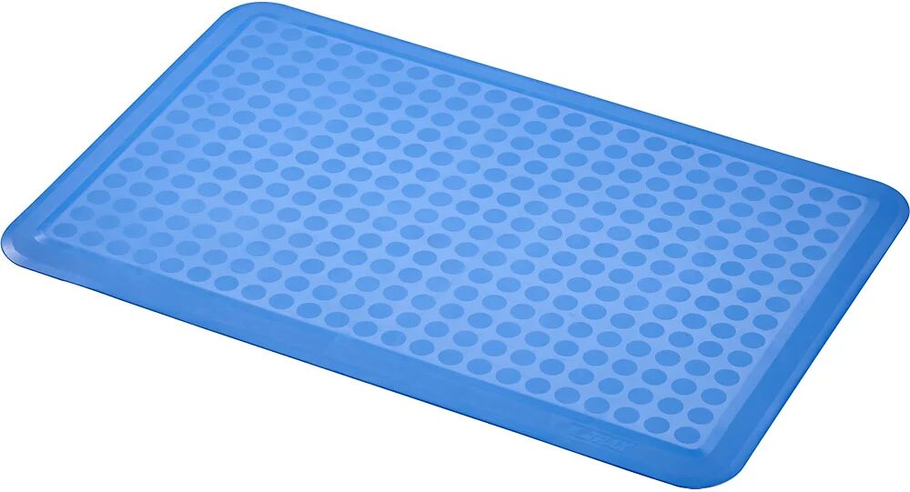 NOTRAX Estera antifatiga Sani-Flex™, H x A x P 12,7 x 900 x 600 mm, azul