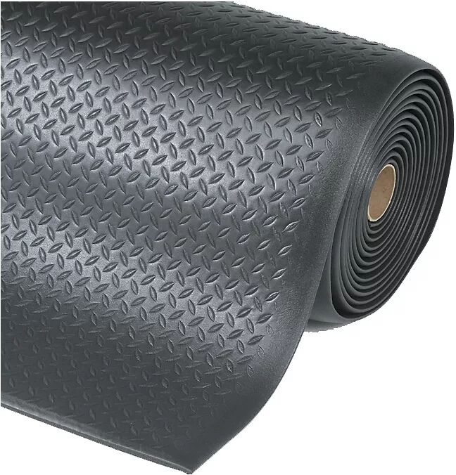 NOTRAX Estera para puesto de trabajo, Diamond Sof-Tred™, anchura 600 mm por m lin., negro