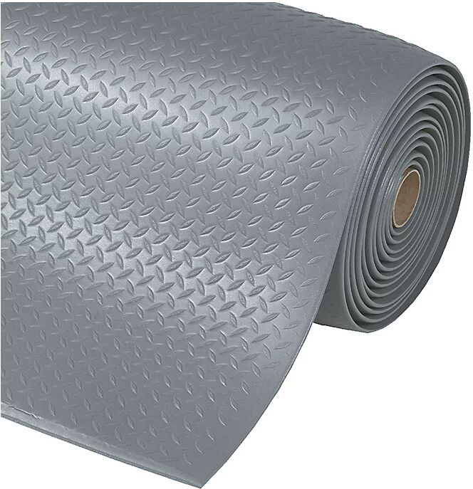 NOTRAX Estera para puesto de trabajo, Diamond Sof-Tred™, anchura 600 mm por m lin., gris