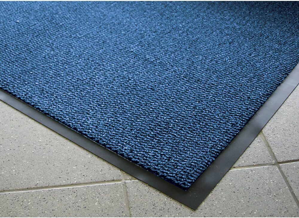 COBA Estera contra la suciedad para interiores, pelo de polipropileno, L x A 1800 x 1200 mm, negro / azul