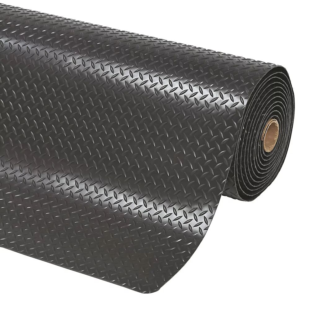 NOTRAX Estera antifatiga Cushion Trax®, por m lin., PVC, negro, anchura 600 mm