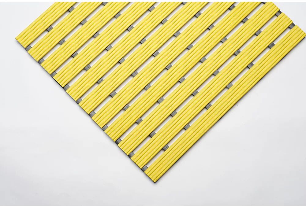 EHA Estera de PVC, por metro lin., superficie de paso de PVC duro, antideslizante, anchura 600 mm, amarillo