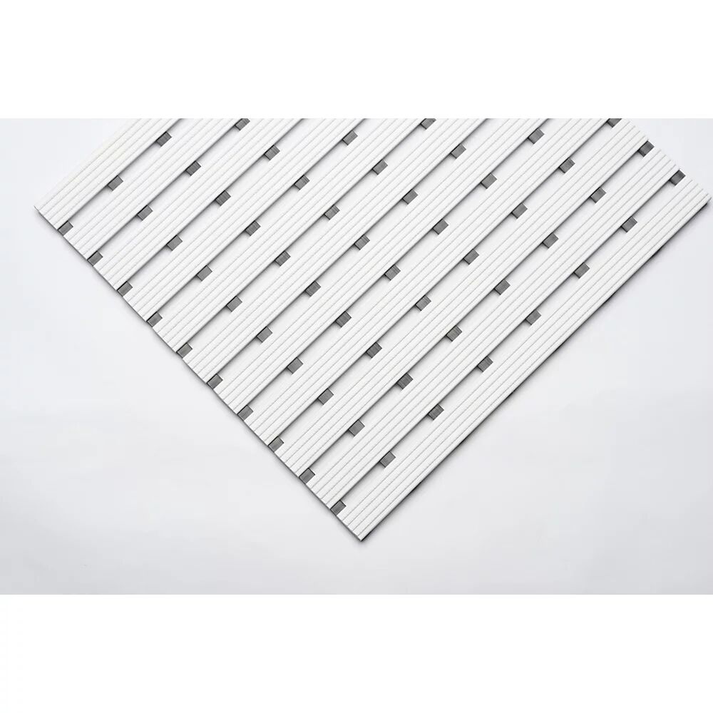 EHA Estera de PVC, por metro lin., superficie de paso de PVC duro, antideslizante, anchura 800 mm, blanco