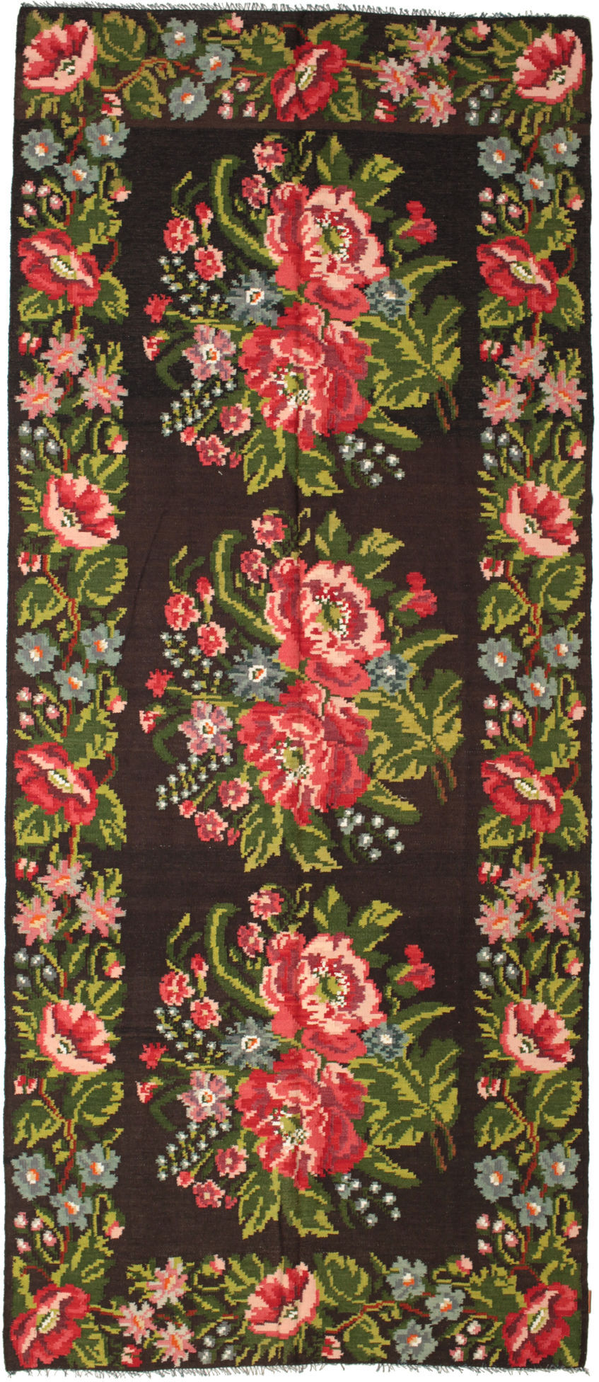 Anudada a mano . Origen: Moldova Kilim Rose Moldavia Alfombra 165x287