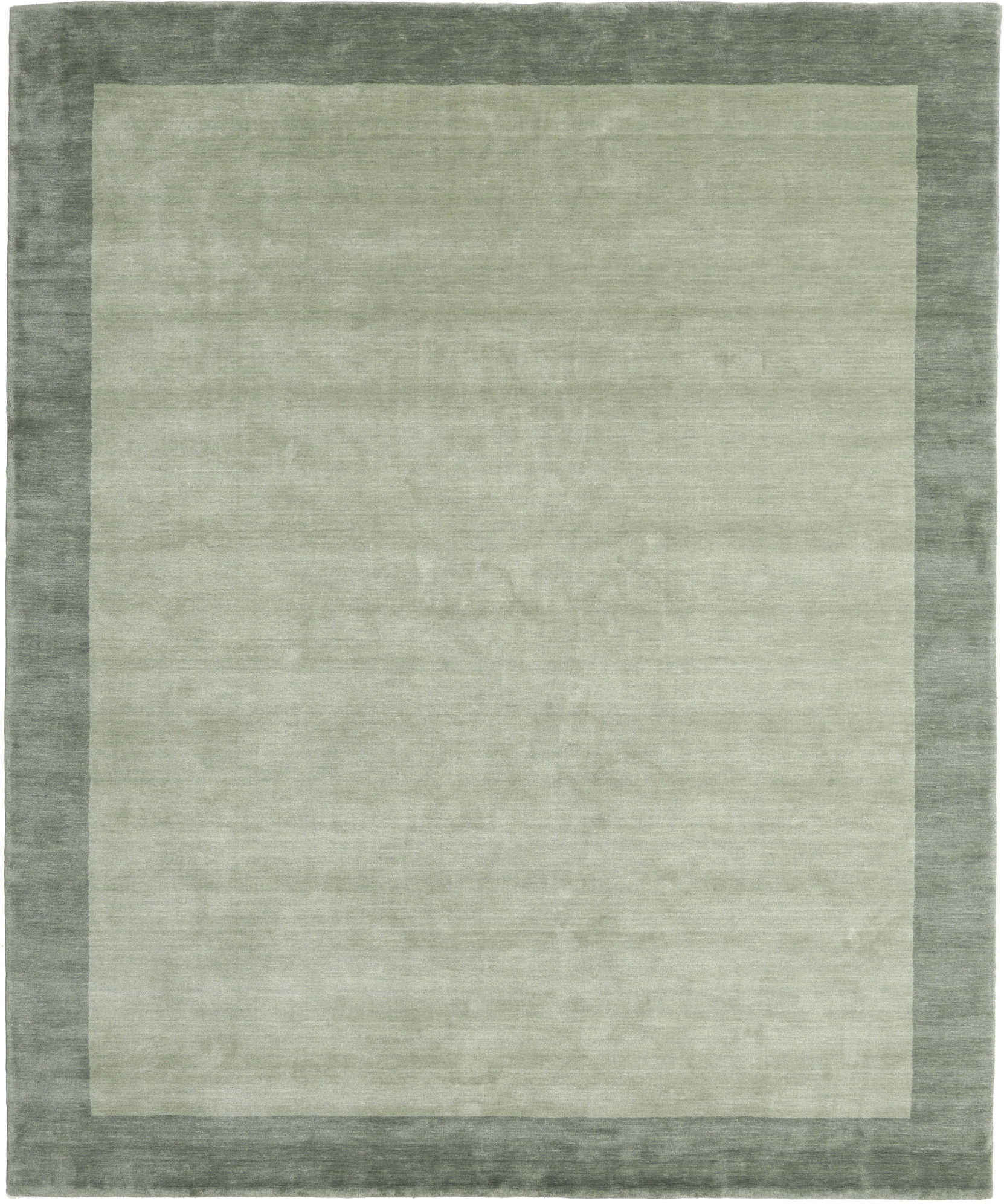 RugVista Handloom Frame Alfombra - Gris / Verde 250x300