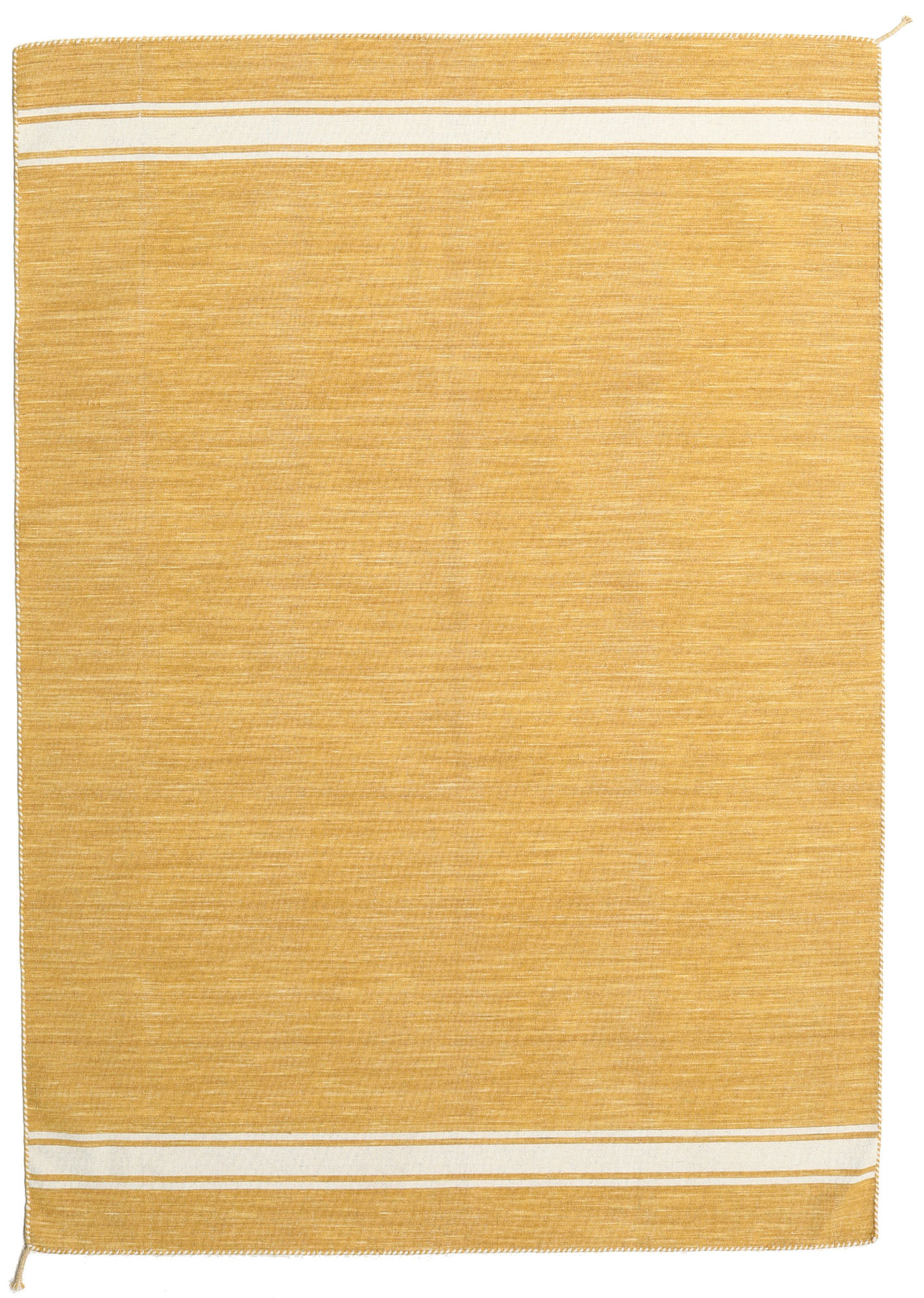 RugVista Ernst Alfombra - Amarillo Mostaza / Blanco crudo 170x240