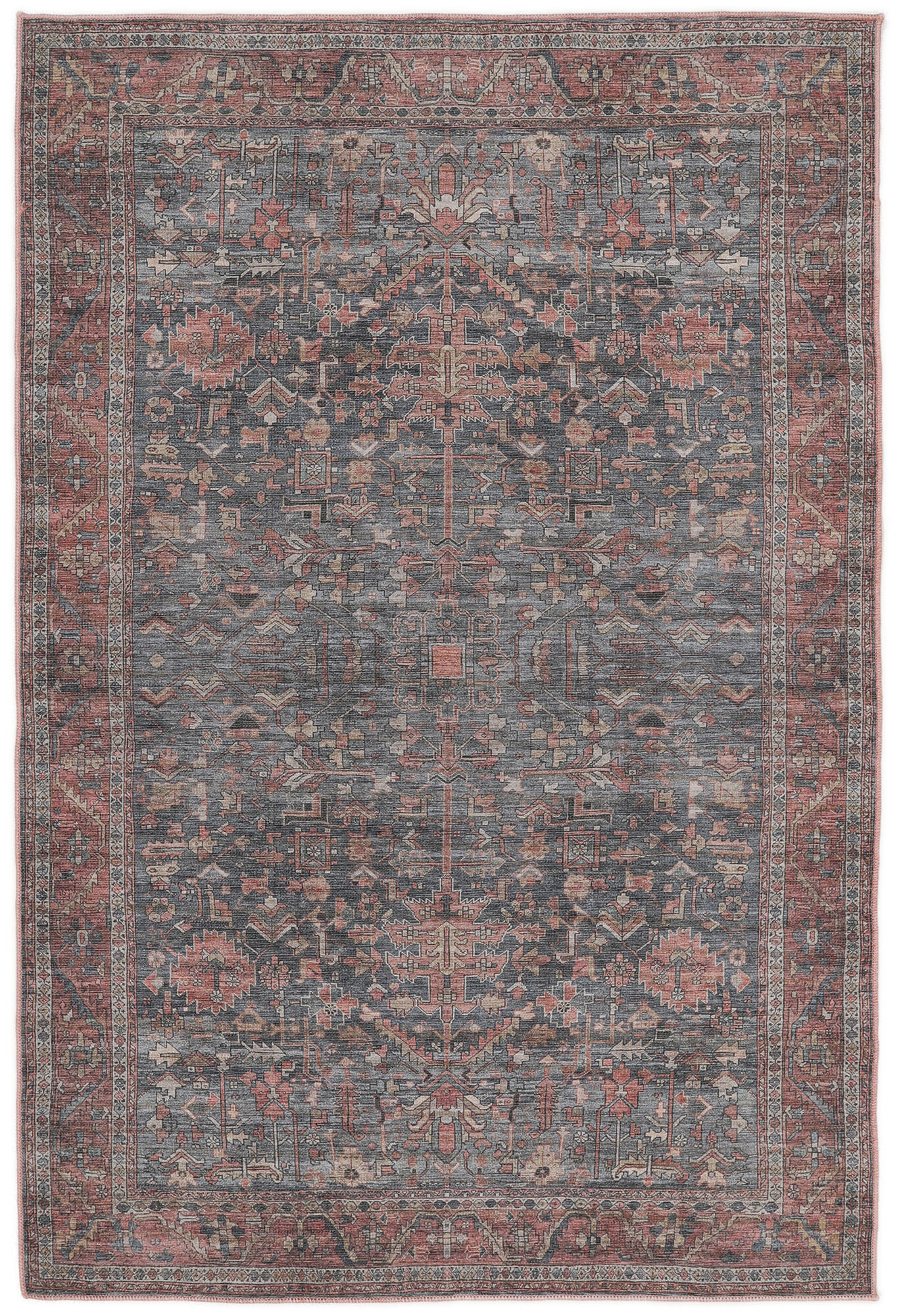 RugVista Daria Oriental Alfombra - Azul Oscuro / Marrón 120x180