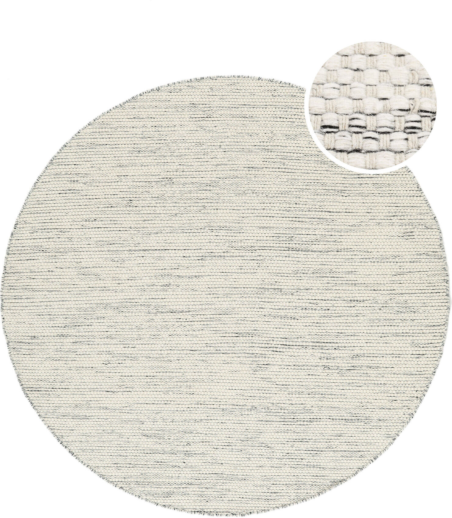 RugVista Abisko Alfombra - Beige / Negro 200x200