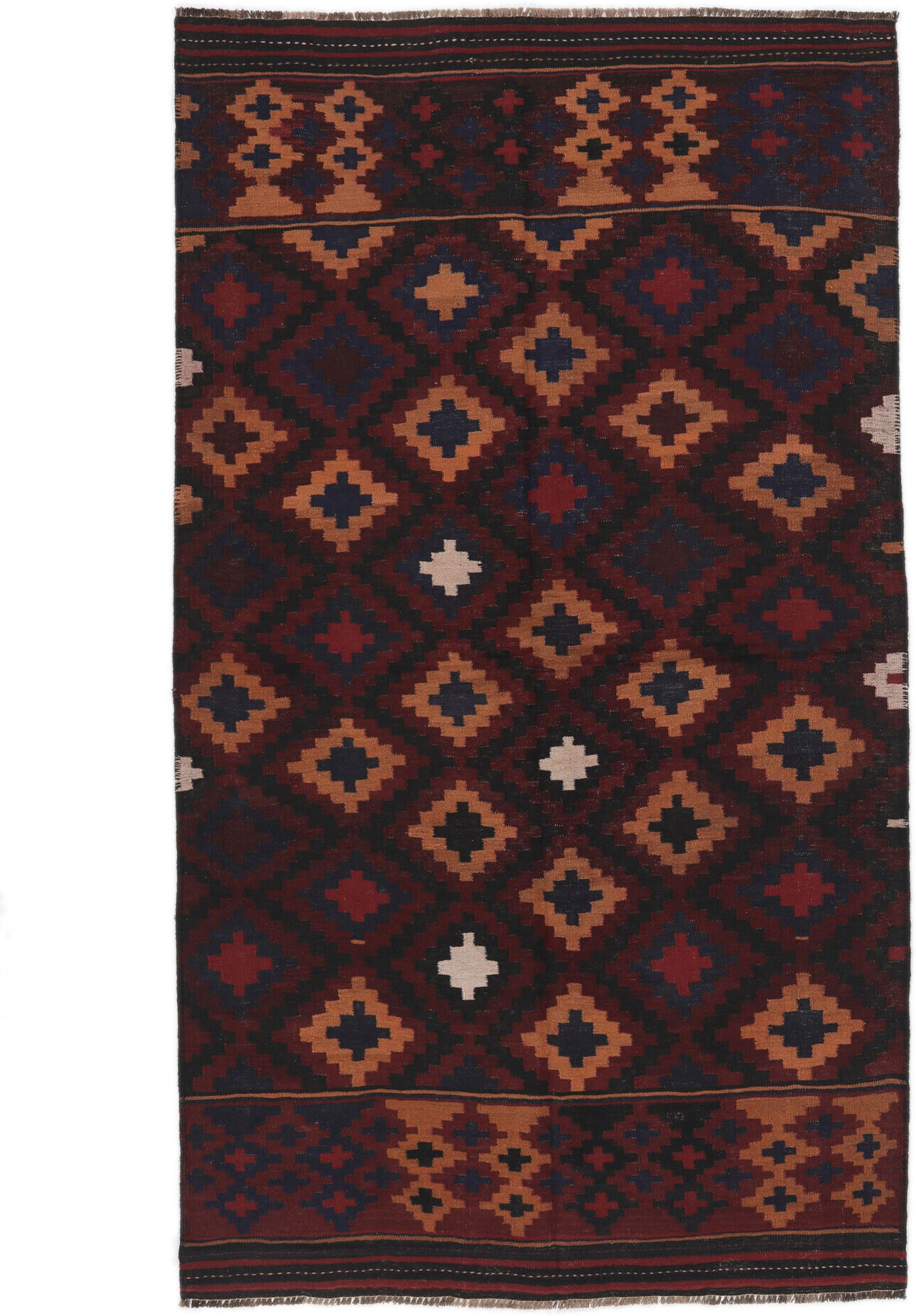 Anudada a mano . Origen: Afghanistan Afghan Vintage Kilim Alfombra 134x237