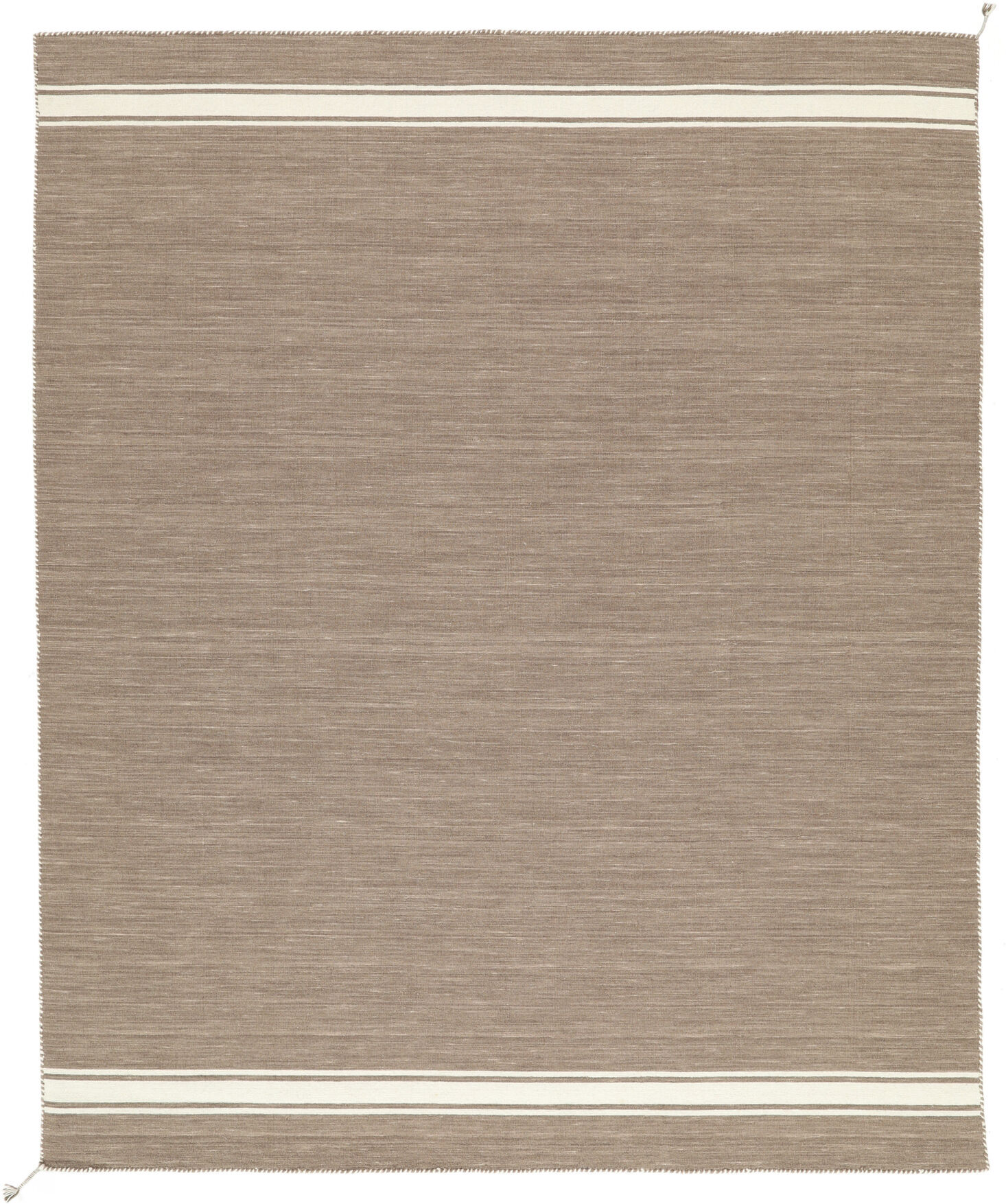 RugVista Ernst Alfombra - Marrón claro / Blanco crudo 250x300