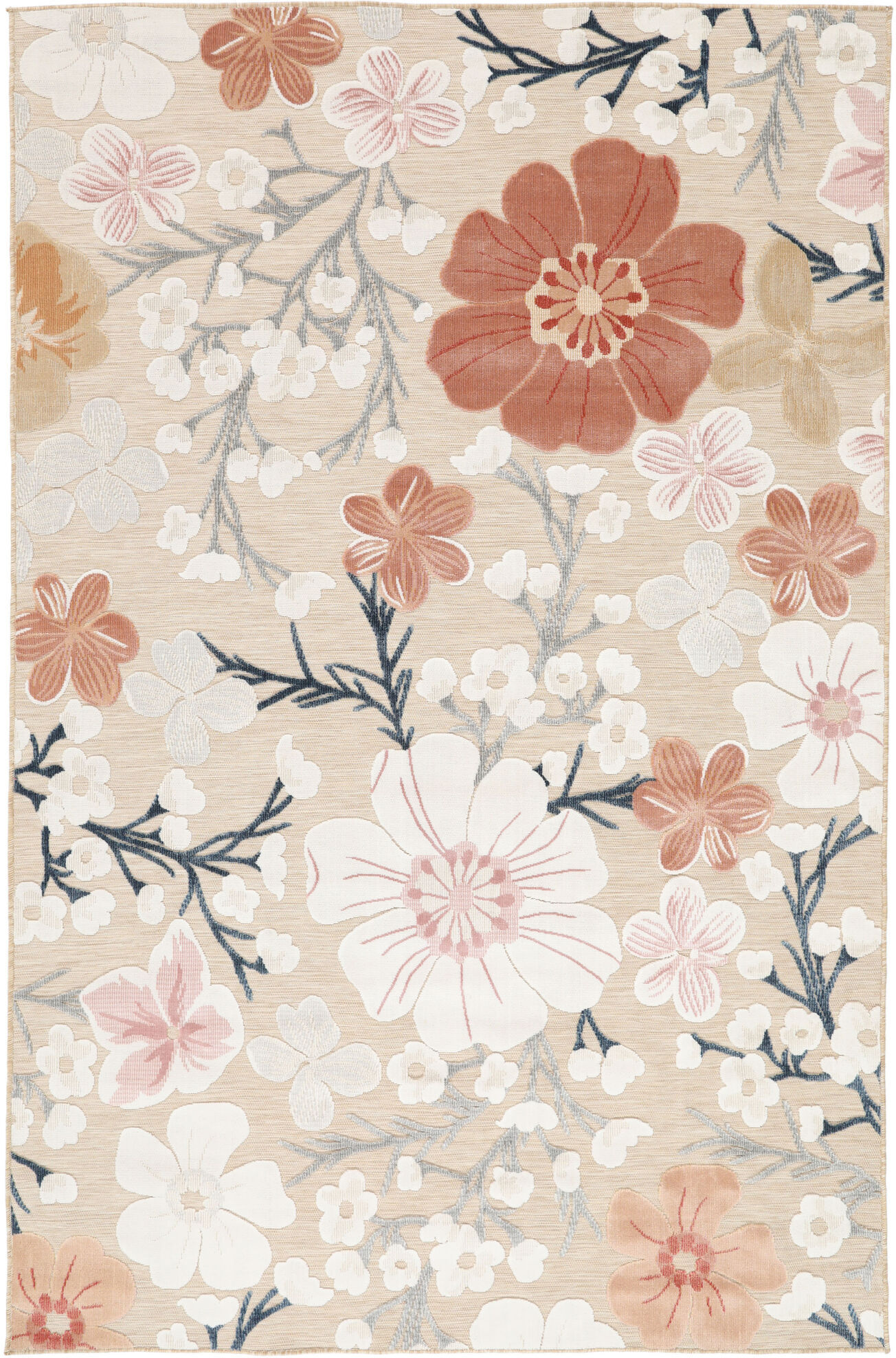 RugVista Cherri Alfombra - Beige / Rosa 200x300