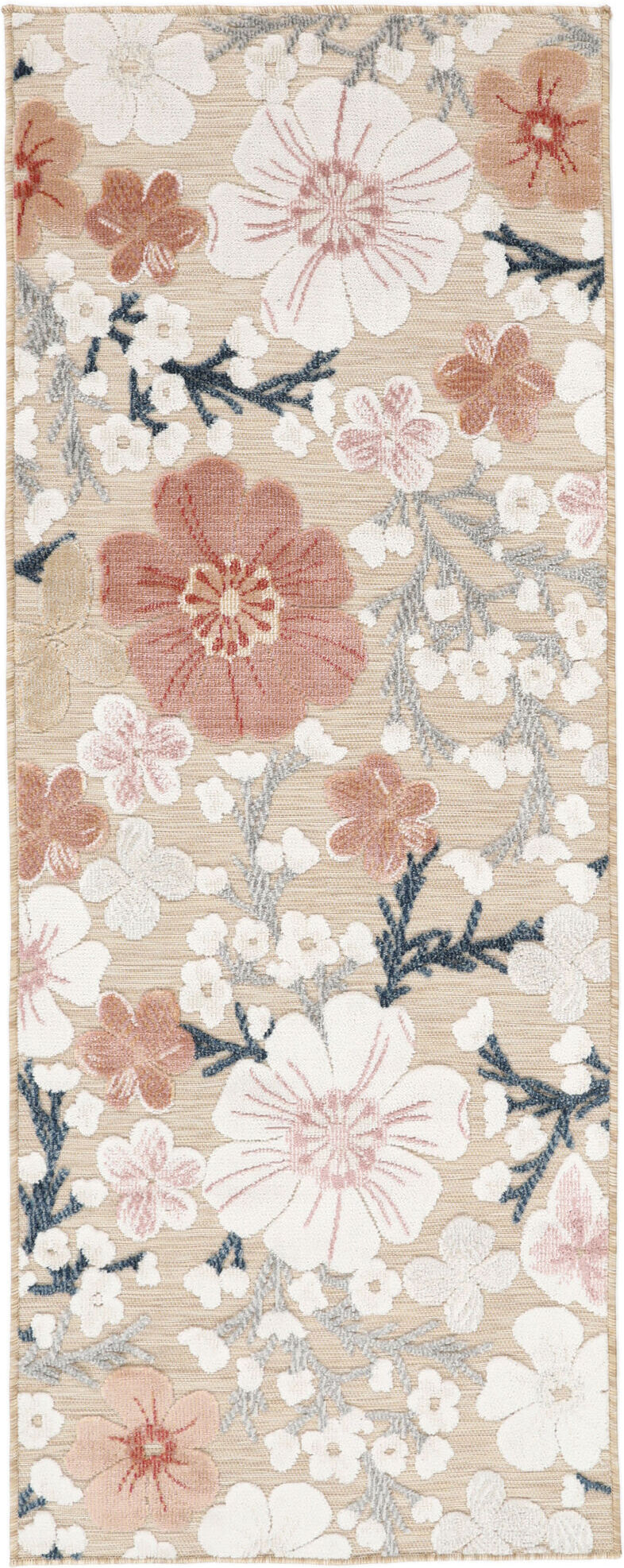 RugVista Cherri Alfombra - Beige / Rosa 80x200