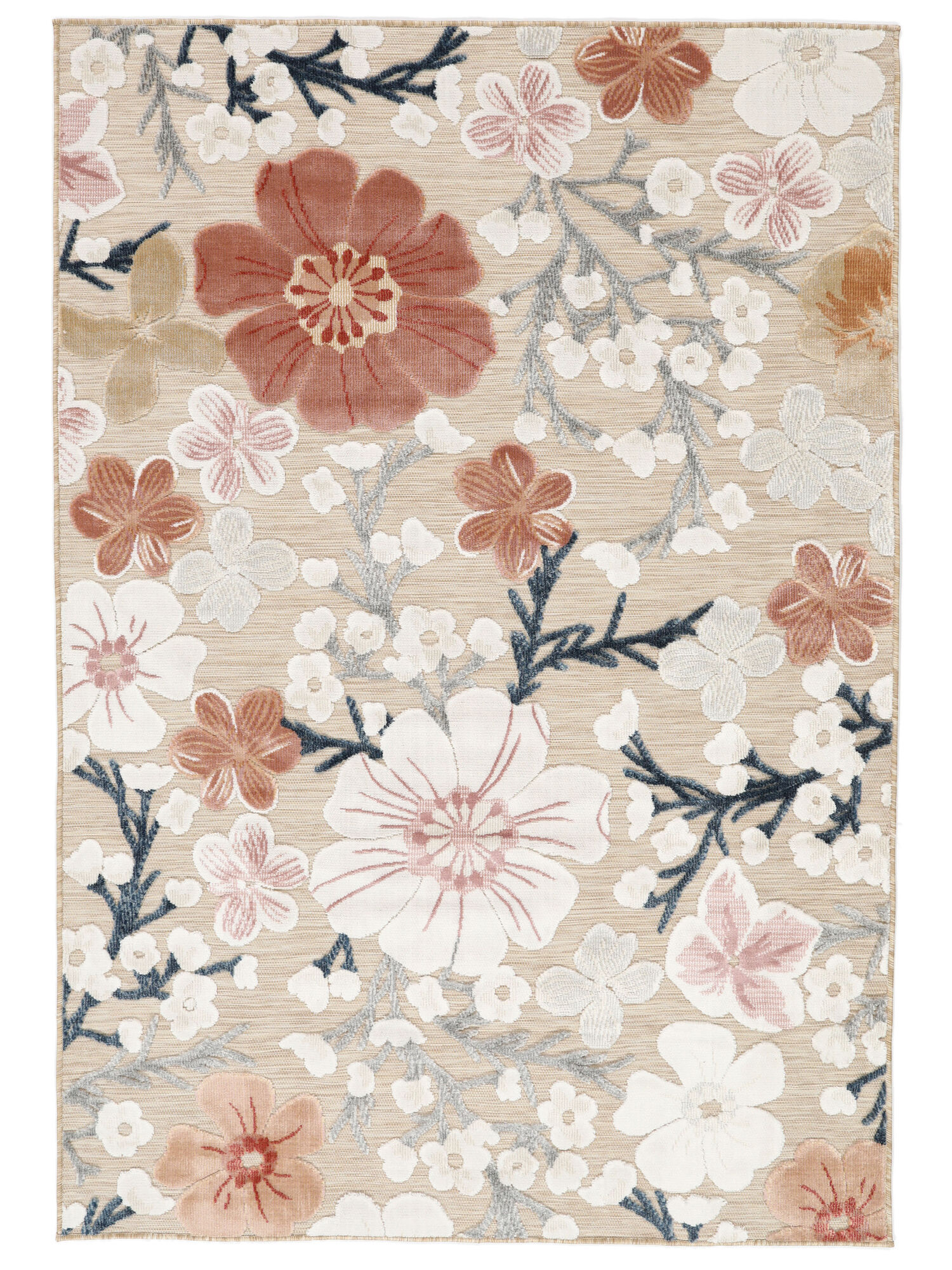 RugVista Cherri Alfombra - Beige / Rosa 160x230