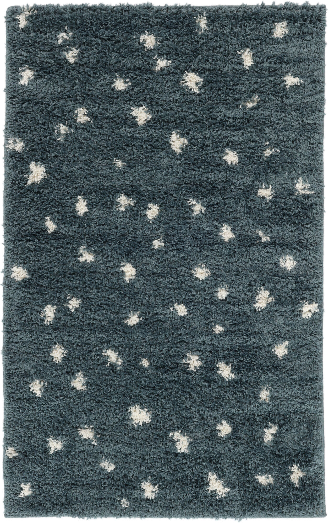 RugVista Polly Alfombra - Petrole / Blanco crudo 100x160