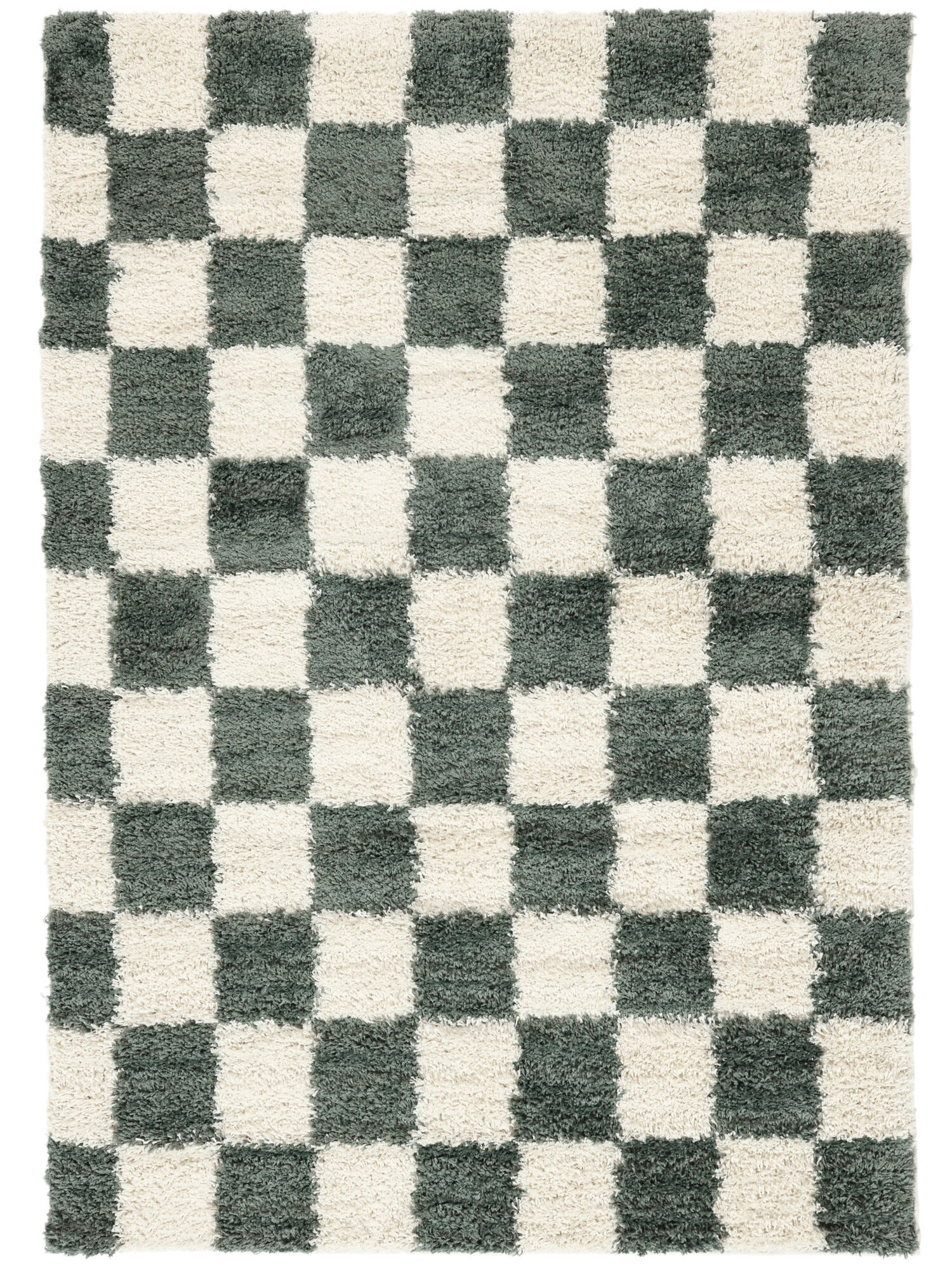 RugVista Chessie Alfombra - Verde / Blanco crudo 160x230