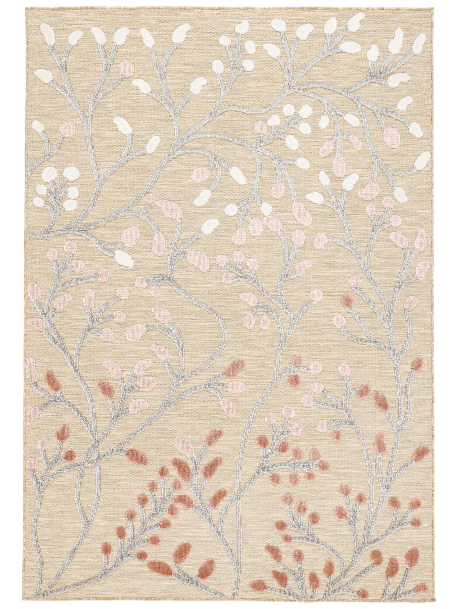 RugVista Garden Alfombra - Beige / Rosa 160x230