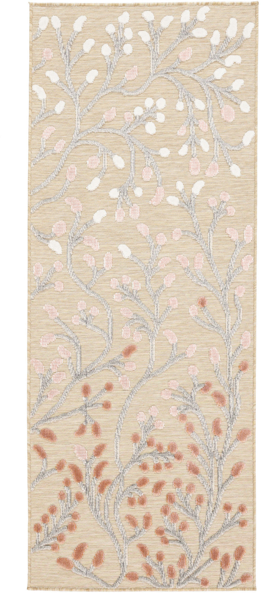 RugVista Garden Alfombra - Beige / Rosa 80x200