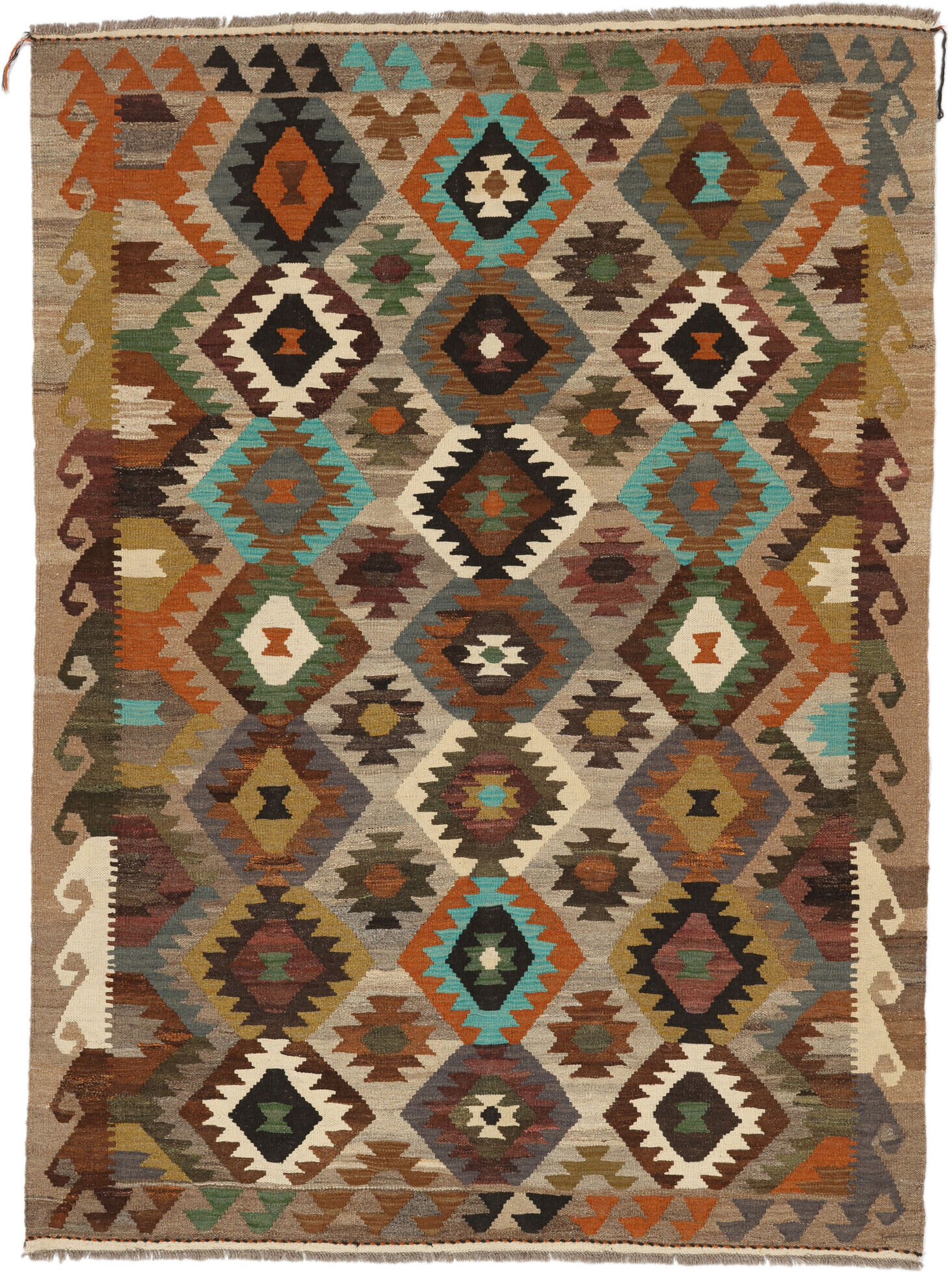 Anudada a mano . Origen: Afghanistan Kilim Ariana Trend Alfombra 150x205