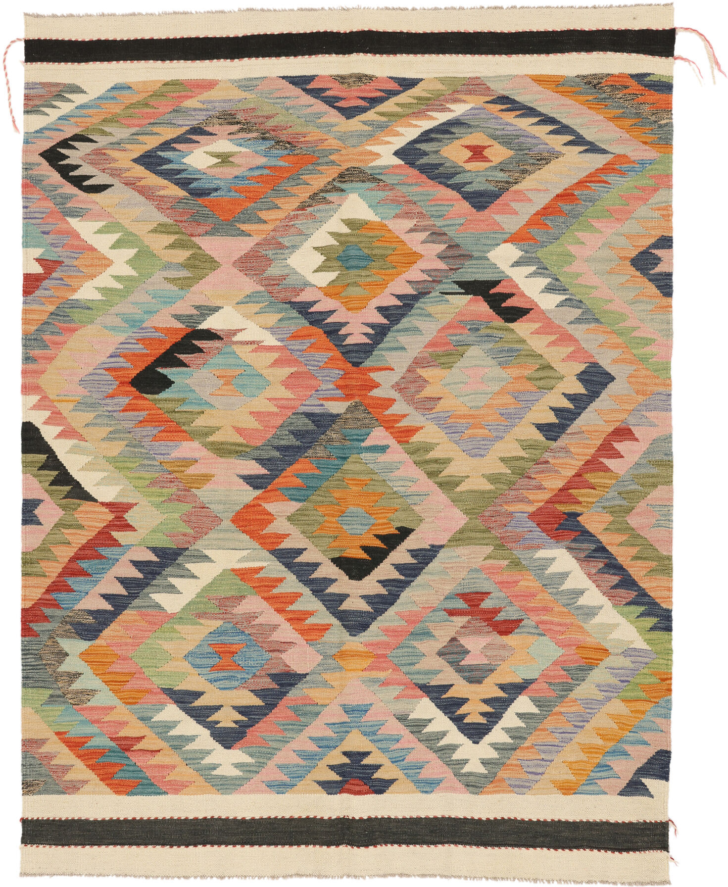 Anudada a mano . Origen: Afghanistan Kilim Ariana Trend Alfombra 156x209