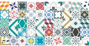 Alfombra Vinilica Patchwork 97x48cm