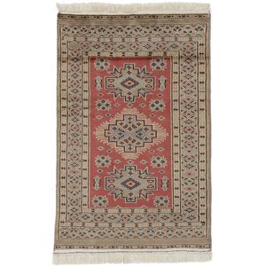 Käsinsolmittu. Alkuperä: Pakistan Pakistan Bokhara 2ply Matot 75x120