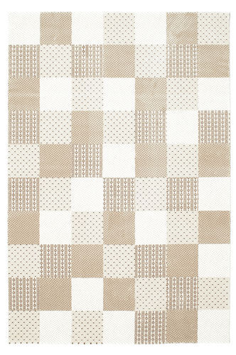 RugVista Ruudullinen Matto Toronto 160X230 Moderni Beige/Vaaleanharmaa