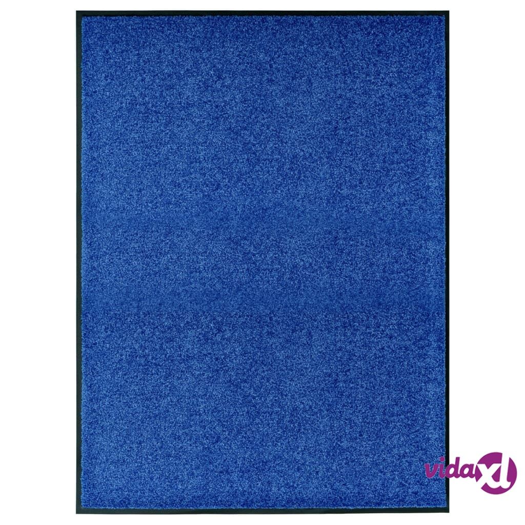 vidaXL Ovimatto pestävä sininen 90x120 cm